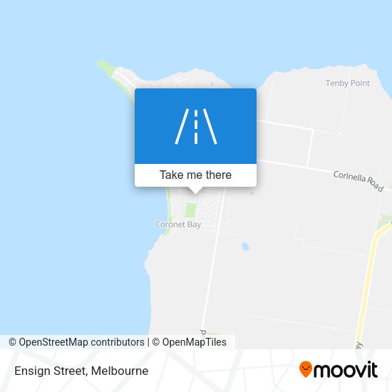 Ensign Street map