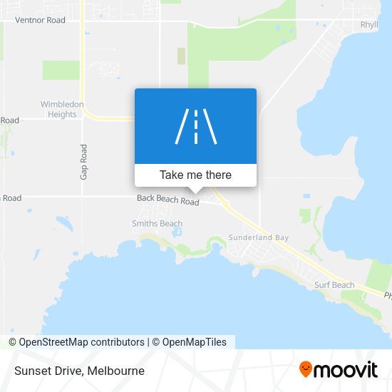 Sunset Drive map