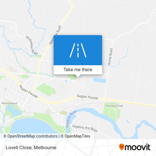 Lovell Close map