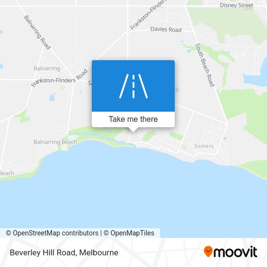 Beverley Hill Road map