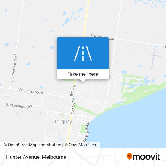 Hunter Avenue map