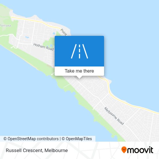 Russell Crescent map