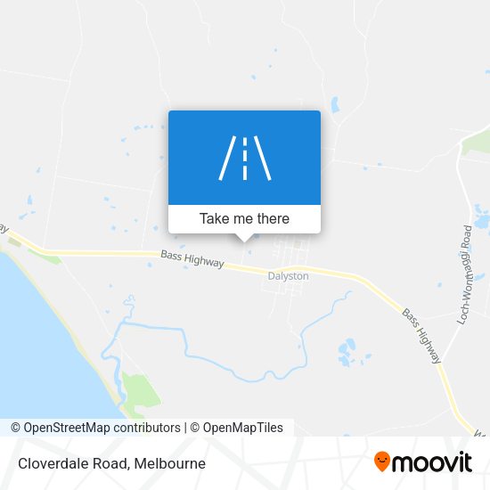 Cloverdale Road map