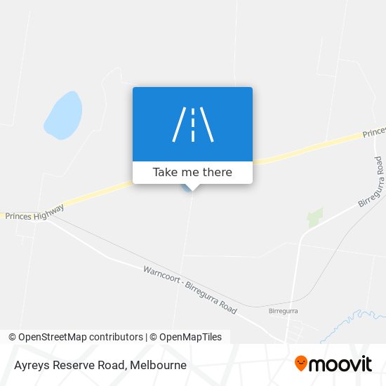 Ayreys Reserve Road map