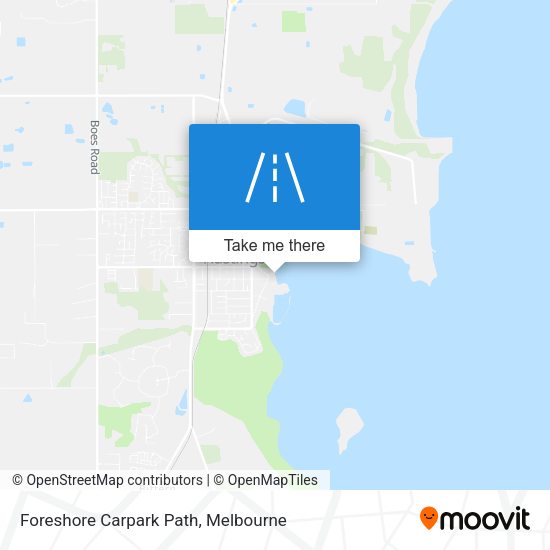 Foreshore Carpark Path map