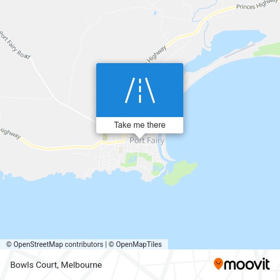 Bowls Court map