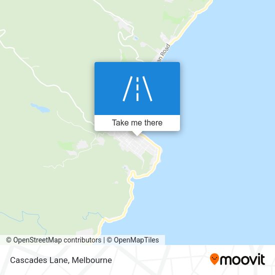 Cascades Lane map