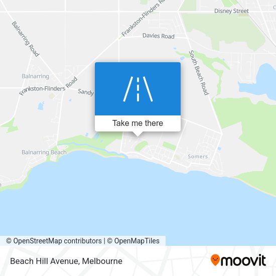 Beach Hill Avenue map