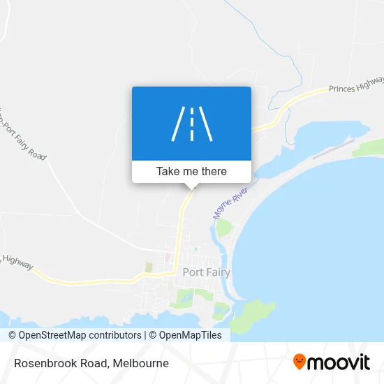 Mapa Rosenbrook Road