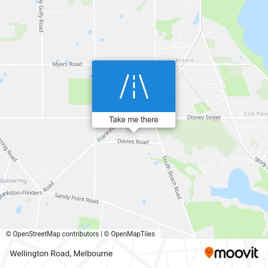 Wellington Road map