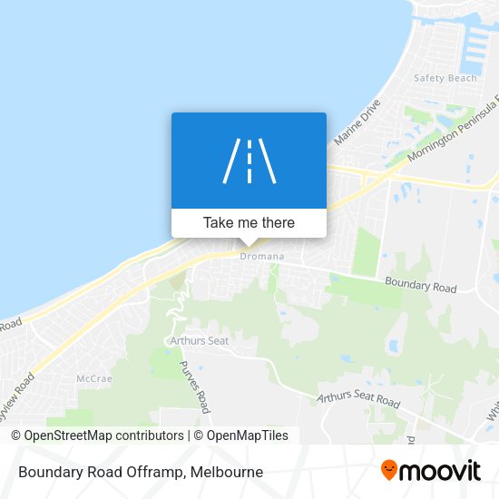 Boundary Road Offramp map