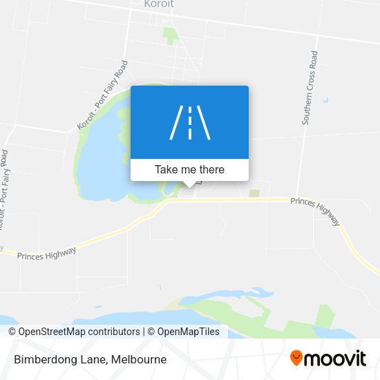 Bimberdong Lane map