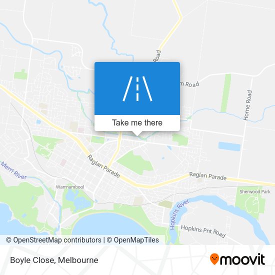 Boyle Close map