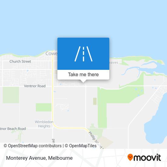 Monterey Avenue map