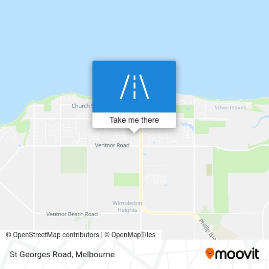 St Georges Road map