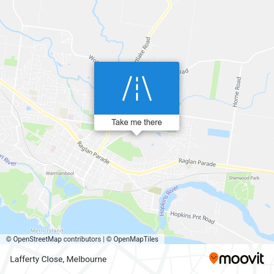 Lafferty Close map