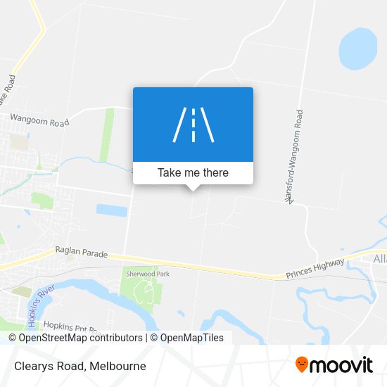 Clearys Road map