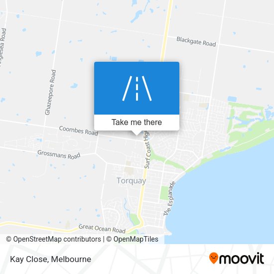 Kay Close map