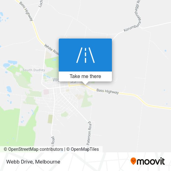 Webb Drive map