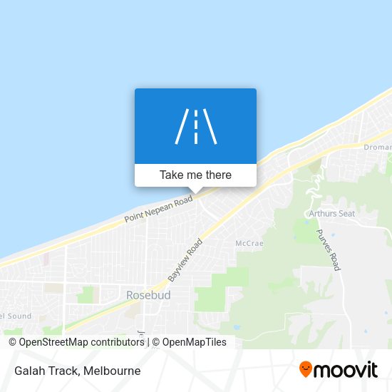 Galah Track map