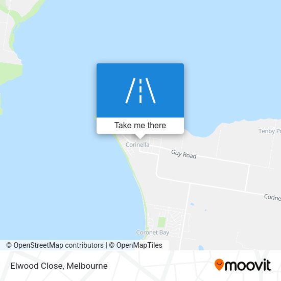 Elwood Close map