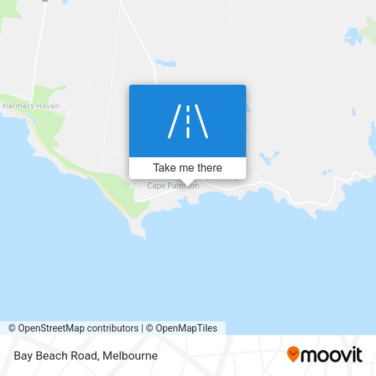 Bay Beach Road map