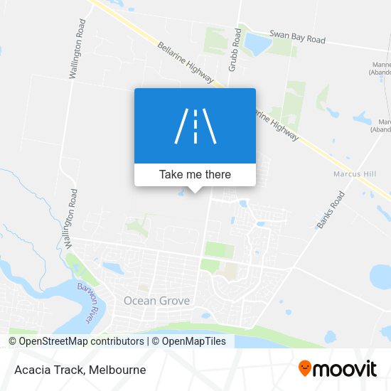 Acacia Track map