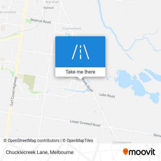 Chucklecreek Lane map