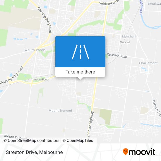 Streeton Drive map