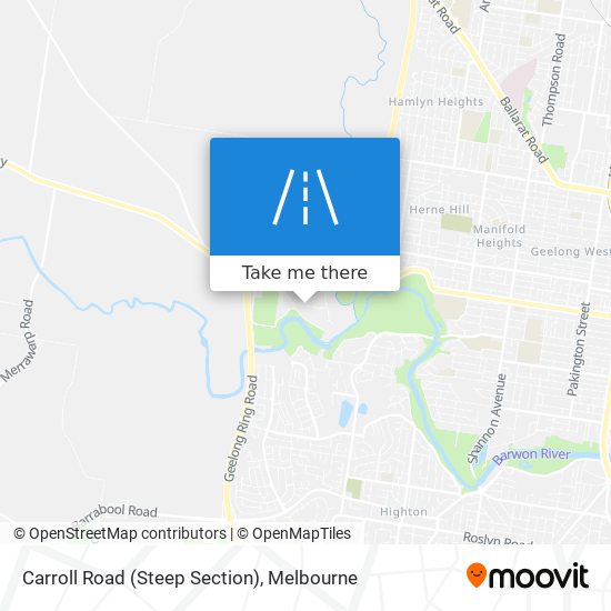 Carroll Road (Steep Section) map