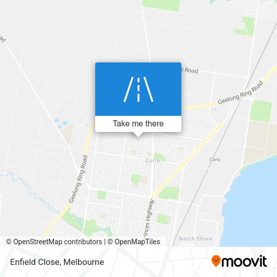 Enfield Close map