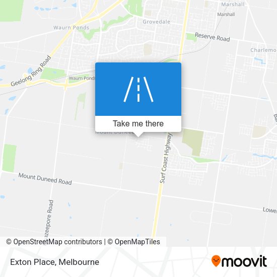 Exton Place map