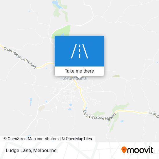 Ludge Lane map