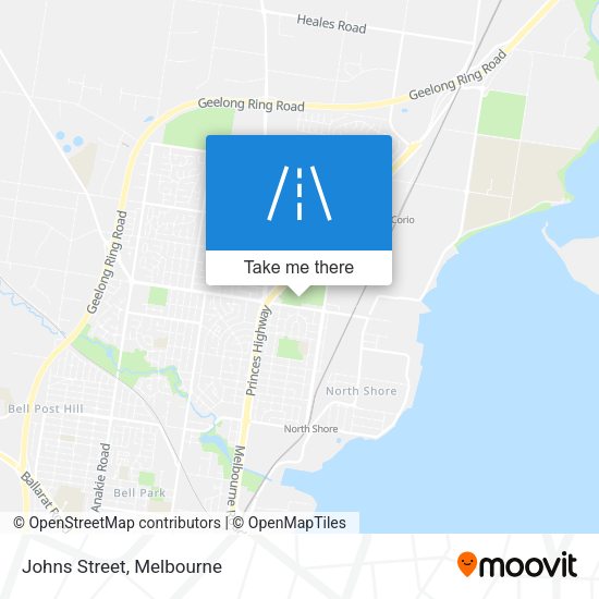 Johns Street map