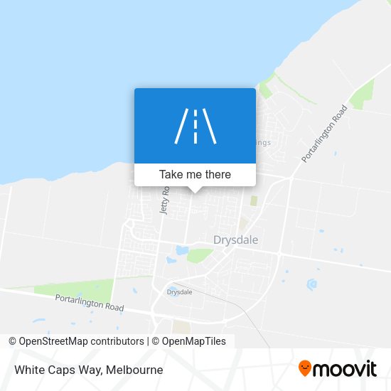 White Caps Way map