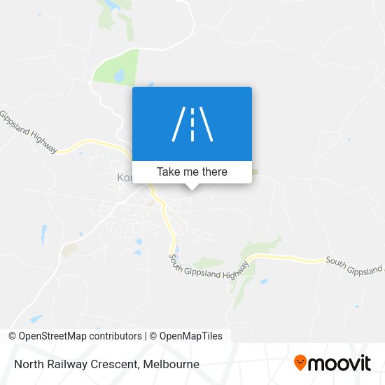 North Railway Crescent map