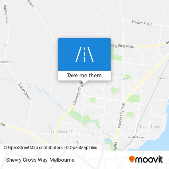 Shevry Cross Way map