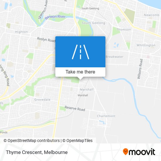 Thyme Crescent map