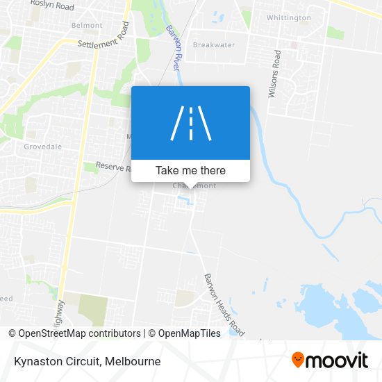 Kynaston Circuit map