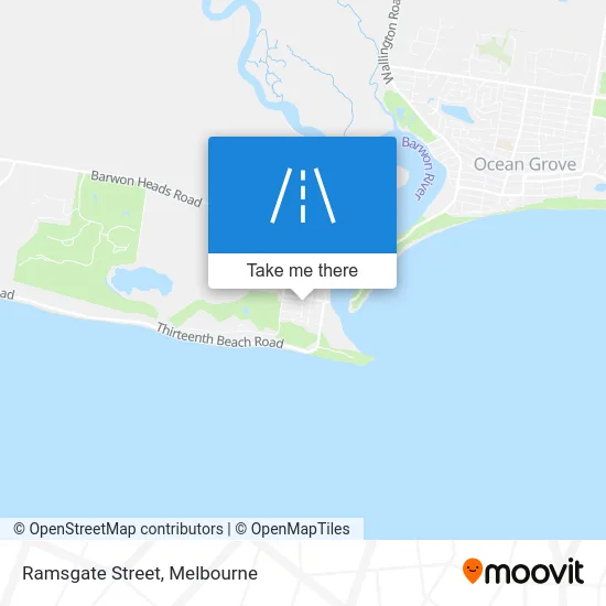 Mapa Ramsgate Street