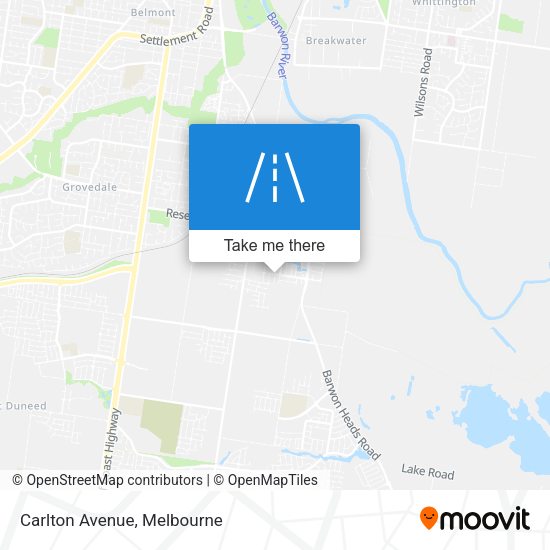 Carlton Avenue map