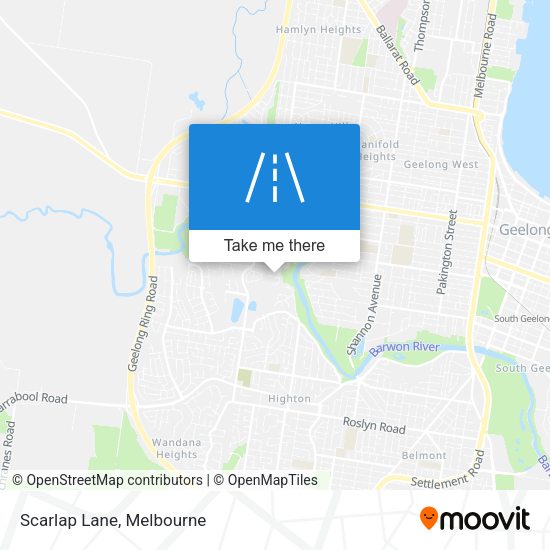 Scarlap Lane map
