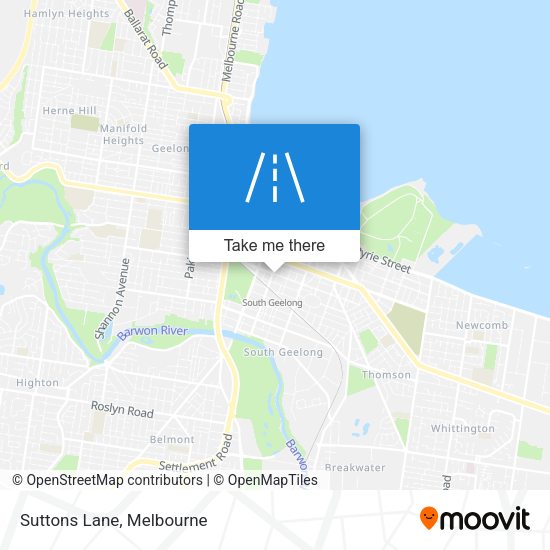 Suttons Lane map