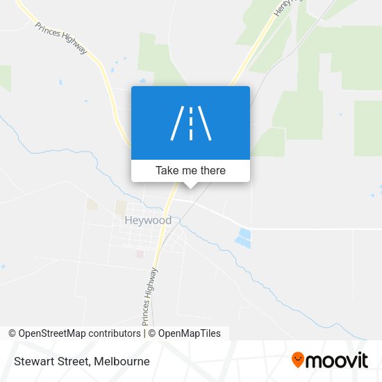 Stewart Street map