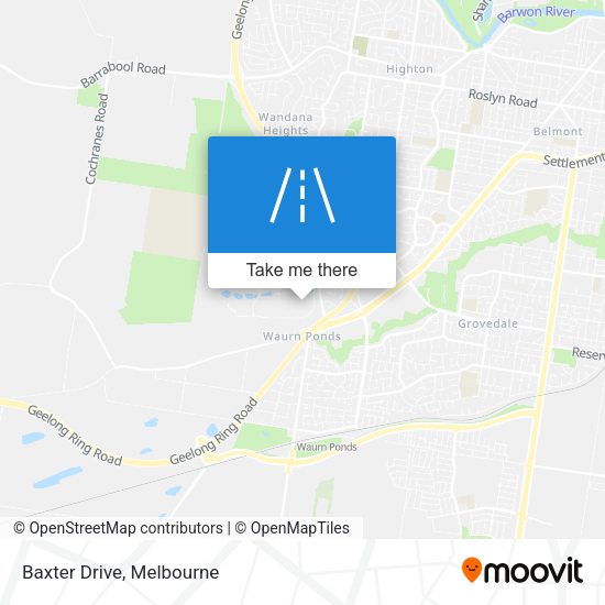 Baxter Drive map