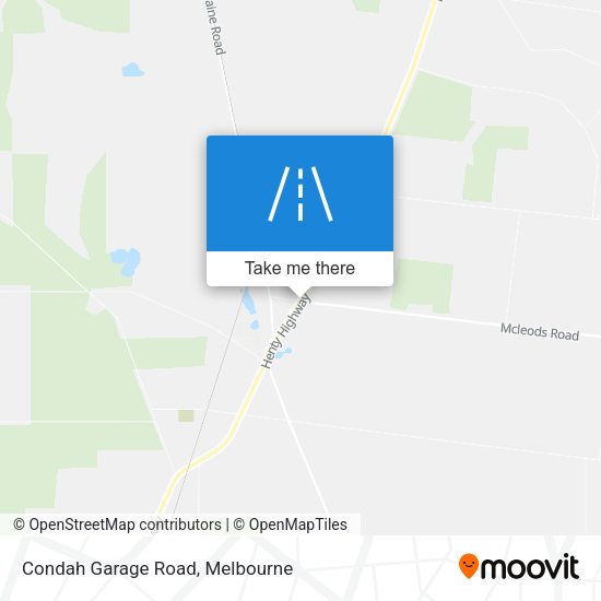 Condah Garage Road map