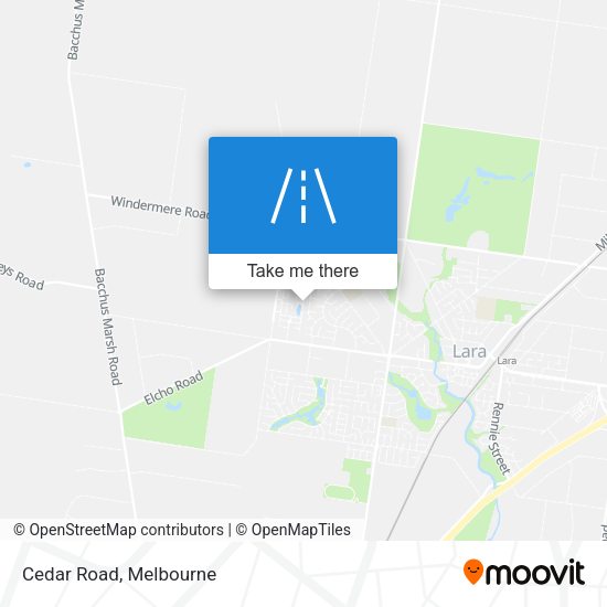Cedar Road map