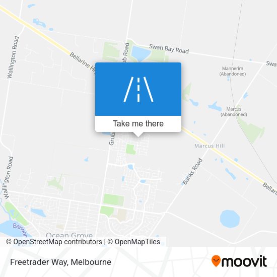 Freetrader Way map