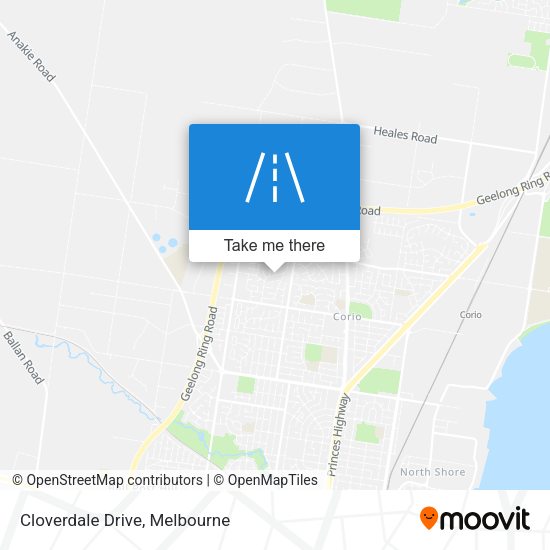 Cloverdale Drive map