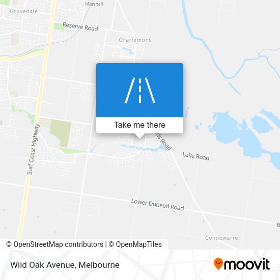 Wild Oak Avenue map